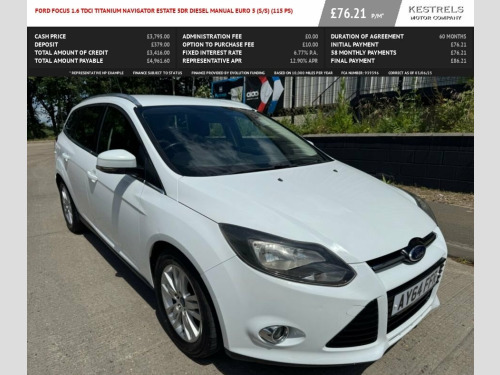 Ford Focus  1.6 TDCi Titanium Navigator Estate 5dr Diesel Manu