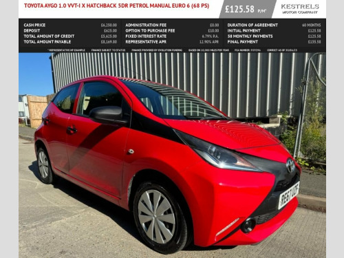 Toyota AYGO  1.0 VVT-i x Hatchback 5dr Petrol Manual Euro 6 (68