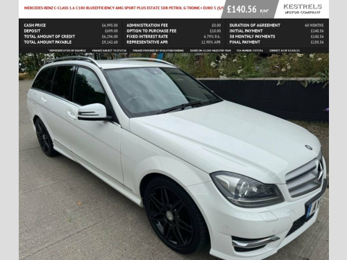 Mercedes-Benz C-Class C180 1.6 C180 BlueEfficiency AMG Sport Plus Estate 5dr 