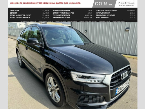 Audi Q3  2.0 TDI S line Edition SUV 5dr Diesel Manual quatt