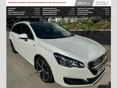 Peugeot 308  1.6 BlueHDi GT Line Hatchback 5dr Diesel Manual Eu