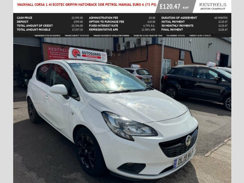 Vauxhall Corsa  1.4i ecoTEC Griffin Hatchback 5dr Petrol Manual Eu