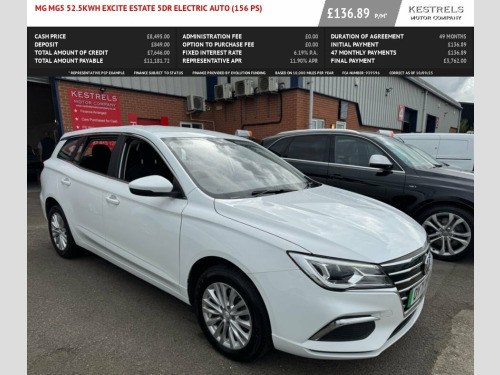 MG Mg5  52.5kWh Excite Estate 5dr Electric Auto (156 ps)