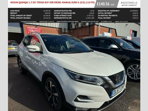 Nissan Qashqai  1.5 dCi Tekna SUV 5dr Diesel Manual Euro 6 (s/s) (