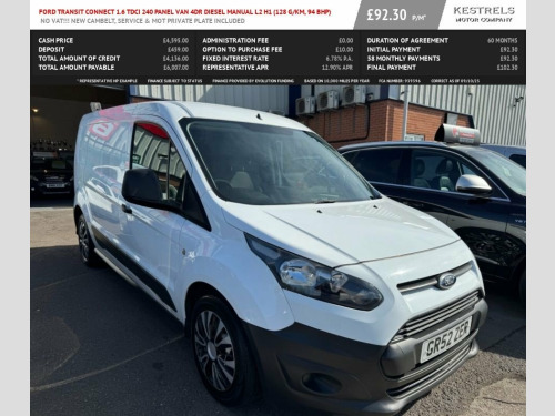 Ford Transit Connect  1.6 TDCi 240 Panel Van 4dr Diesel Manual L2 H1 (12