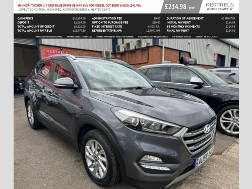 Hyundai Tucson  1.7 CRDi Blue Drive SE Nav SUV 5dr Diesel DCT Euro
