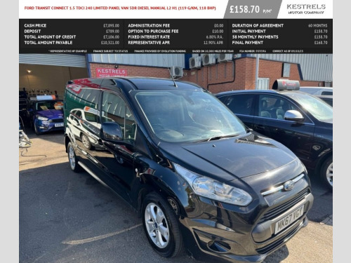 Ford Transit Connect  1.5 TDCi 240 Limited Panel Van 5dr Diesel Manual L