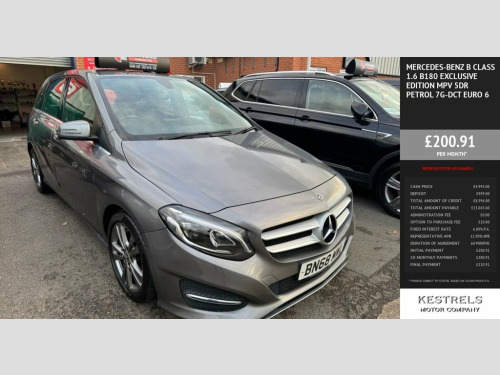 Mercedes-Benz B-Class B180 1.6 B180 Exclusive Edition MPV 5dr Petrol 7G-DCT E