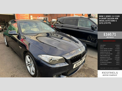 BMW 5 Series  3.0 530d M Sport Saloon 4dr Diesel Auto Euro 6 (s/