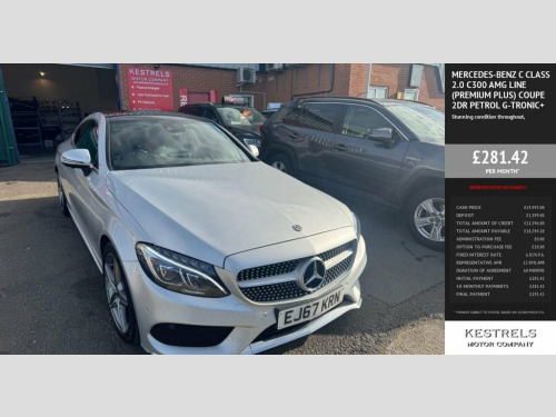 Mercedes-Benz C-Class C300 2.0 C300 AMG Line (Premium Plus) Coupe 2dr Petrol 