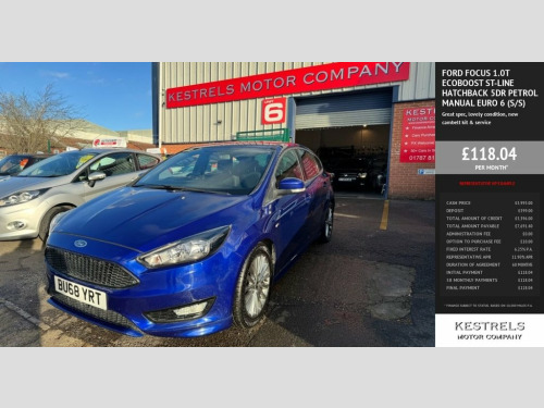 Ford Focus  1.0T EcoBoost ST-Line Hatchback 5dr Petrol Manual  
