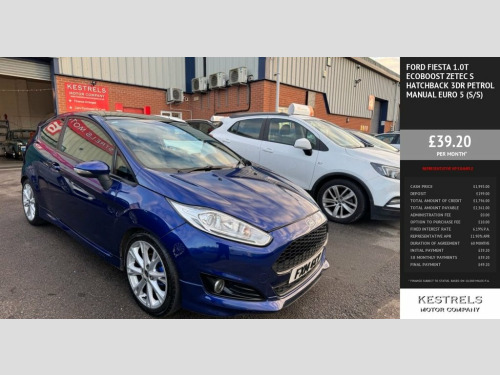 Ford Fiesta  1.0T EcoBoost Zetec S Hatchback 3dr Petrol Manual  