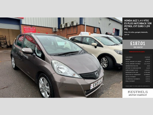 Honda Jazz  1.4 i-VTEC ES Plus Hatchback 5dr Petrol CVT Euro 5 