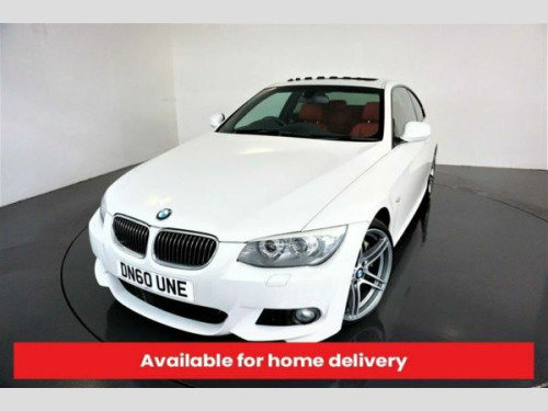 BMW 3 Series  3.0 335D M SPORT 2d AUTO-FANTASTIC EXAMPLE-MINERAL WHITE-2 OWNERS-LOW MILEA