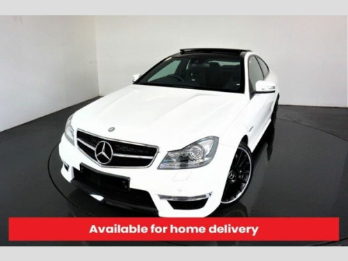 Mercedes-Benz C-Class C63 AMG 6.2 C63 AMG 2d AUTO-ONLY 8,000 MILES-2 OWNER EXAMPLE-BLACK LEATHER-REVERSE