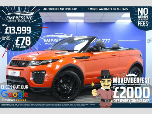 Land Rover Range Rover Evoque  2.0 TD4 HSE DYNAMIC LUX 3d 177 BHP