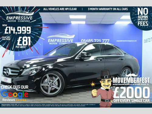 Mercedes-Benz C-Class  2.1 C 220 D AMG LINE 4d 170 BHP