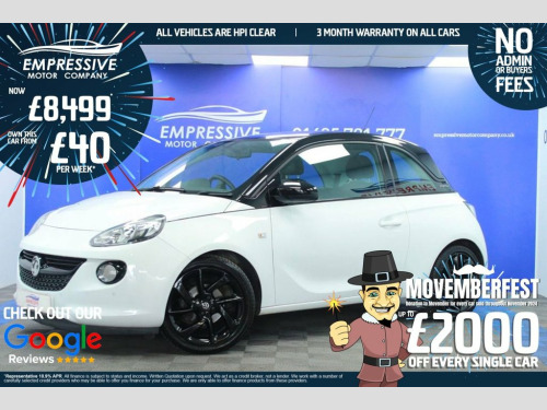 Vauxhall ADAM  1.2 ENERGISED 3d 69 BHP