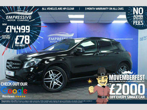 Mercedes-Benz GLA-Class  1.6 GLA 180 URBAN EDITION 5d 121 BHP