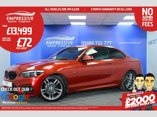 BMW 2 Series  1.5 218I M SPORT 2d 134 BHP