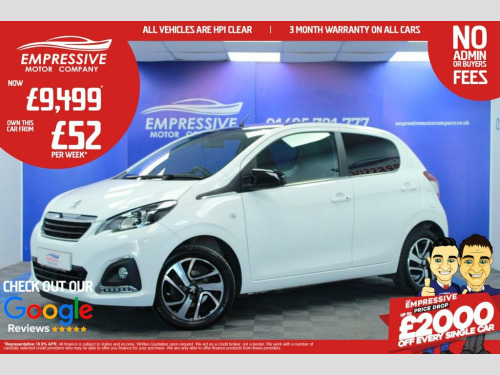 Peugeot 108  1.0 ALLURE 5d 72 BHP