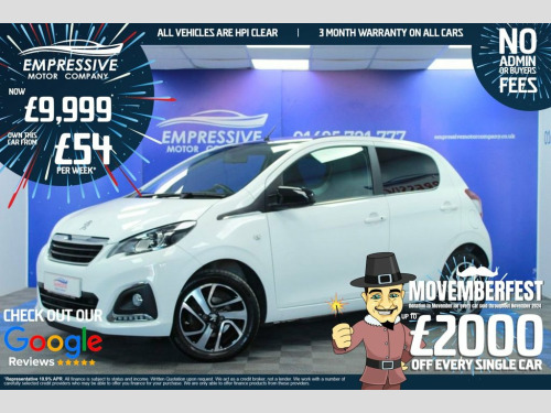 Peugeot 108  1.0 ALLURE 5d 72 BHP