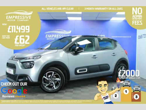 Citroen C3  1.2 PURETECH SHINE S/S 5d 82 BHP