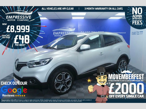 Renault Kadjar  1.5 DYNAMIQUE S NAV DCI 5d 110 BHP