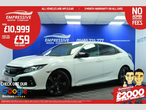 Honda Civic  1.0 VTEC Turbo SR Hatchback 5dr Petrol Manual Euro