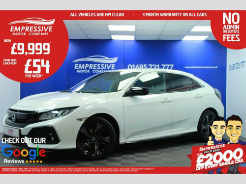 Honda Civic  1.0 VTEC Turbo SR Hatchback 5dr Petrol Manual Euro