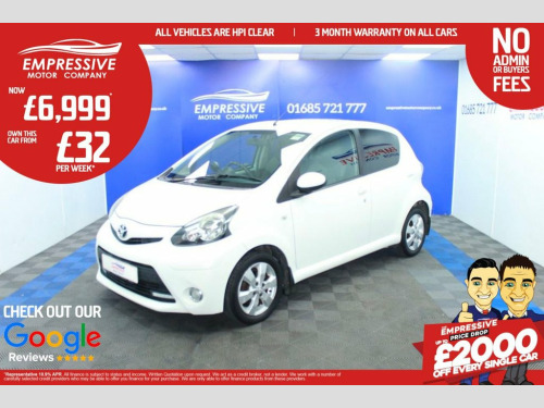 Toyota AYGO  1.0 VVT-i Fire Hatchback 5dr Petrol MultiMode Euro