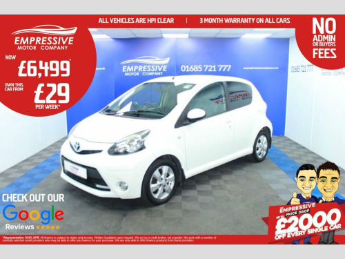 Toyota AYGO  1.0 VVT-i Fire Hatchback 5dr Petrol MultiMode Euro