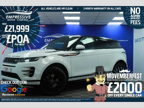 Land Rover Range Rover Evoque  2.0 D180 MHEV R-Dynamic SE SUV 5dr Diesel Auto 4WD