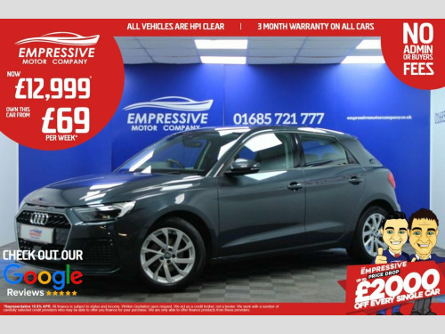 Audi A1  1.0 TFSI 30 Sport Sportback 5dr Petrol Manual Euro