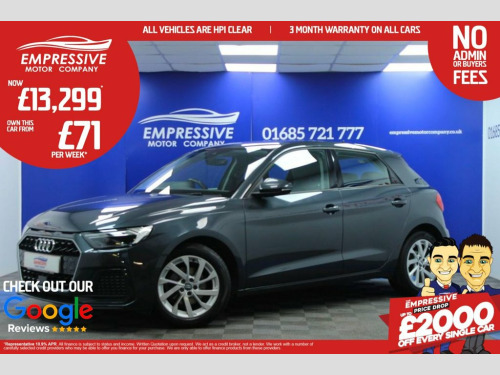 Audi A1  1.0 TFSI 30 Sport Sportback 5dr Petrol Manual Euro