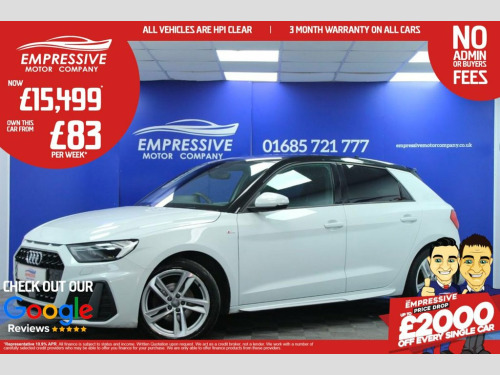 Audi A1  1.0 TFSI 30 S line Sportback 5dr Petrol Manual Eur