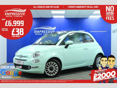 Fiat 500  1.2 Lounge Hatchback 3dr Petrol Manual Euro 6 (s/s