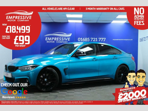 BMW 4 Series  2.0 420d M Sport Hatchback 5dr Diesel Auto Euro 6 