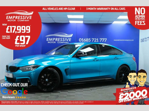 BMW 4 Series  2.0 420d M Sport Hatchback 5dr Diesel Auto Euro 6 