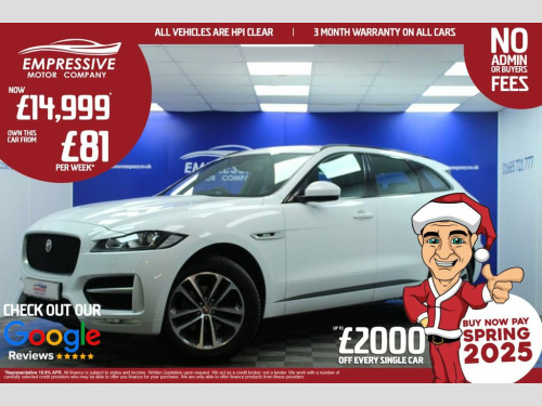 Jaguar F-PACE  2.0 D180 R-Sport SUV 5dr Diesel Auto Euro 6 (s/s) 