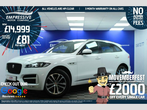 Jaguar F-PACE  2.0 D180 R-Sport SUV 5dr Diesel Auto Euro 6 (s/s) 