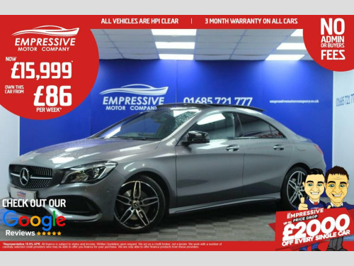 Mercedes-Benz CLA  2.1 CLA220d AMG Line Coupe 4dr Diesel 7G-DCT Euro 