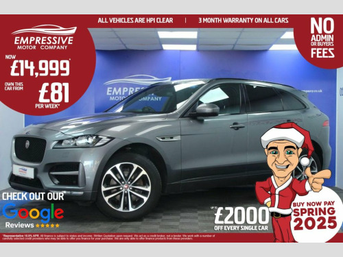 Jaguar F-PACE  2.0 D180 R-Sport SUV 5dr Diesel Auto AWD Euro 6 (s