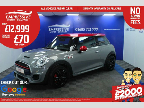 MINI Hatch  2.0 John Cooper Works Hatchback 3dr Petrol Manual 