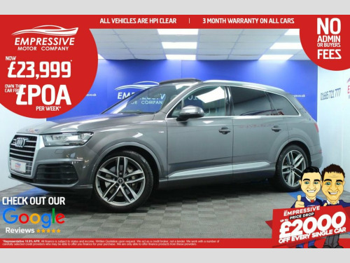 Audi Q7  3.0 TDI V6 S line SUV 5dr Diesel Tiptronic quattro