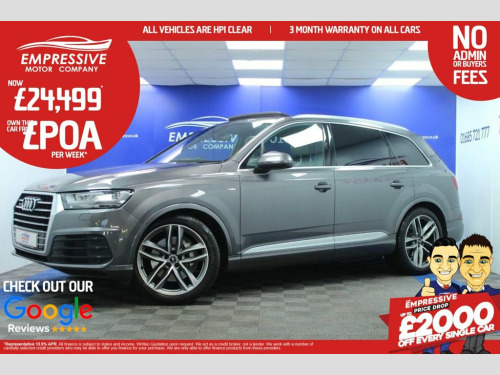 Audi Q7  3.0 TDI V6 S line SUV 5dr Diesel Tiptronic quattro