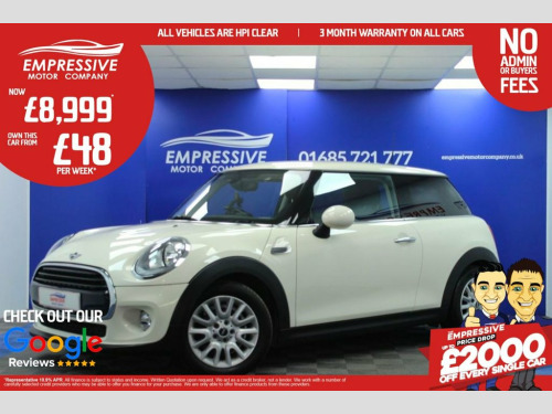 MINI Hatch  1.5 Cooper Hatchback 3dr Petrol Manual Euro 6 (s/s