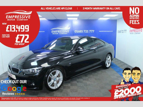 BMW 4 Series  2.0 420d M Sport Coupe 2dr Diesel Auto Euro 6 (s/s