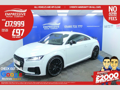 Audi TT  2.0 TFSI 40 Black Edition Coupe 3dr Petrol S Troni