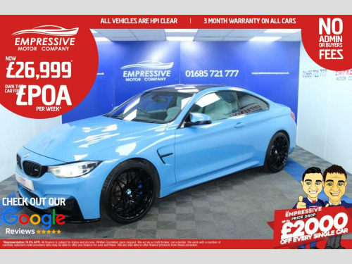 BMW M4  3.0 BiTurbo Competition Coupe 2dr Petrol DCT Euro 